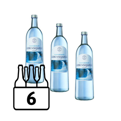 Produktfoto zu Wasser Hornberger Naturelle 6x1 Liter Kiste
