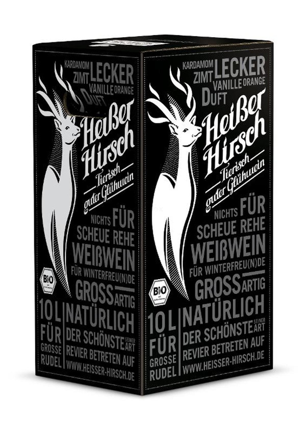 Produktfoto zu HEIßER HIRSCH Bag in Box weiß 10l