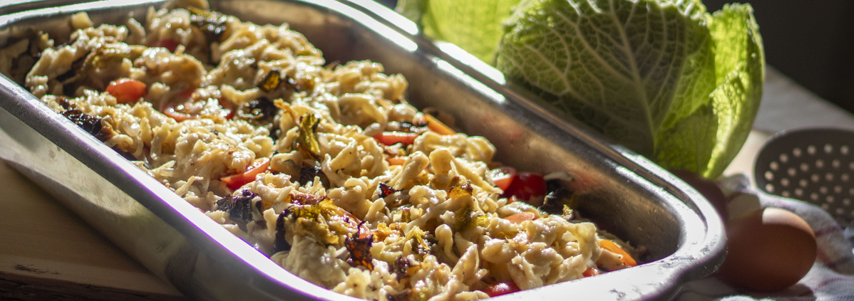 Spätzle und Röstwirsing
