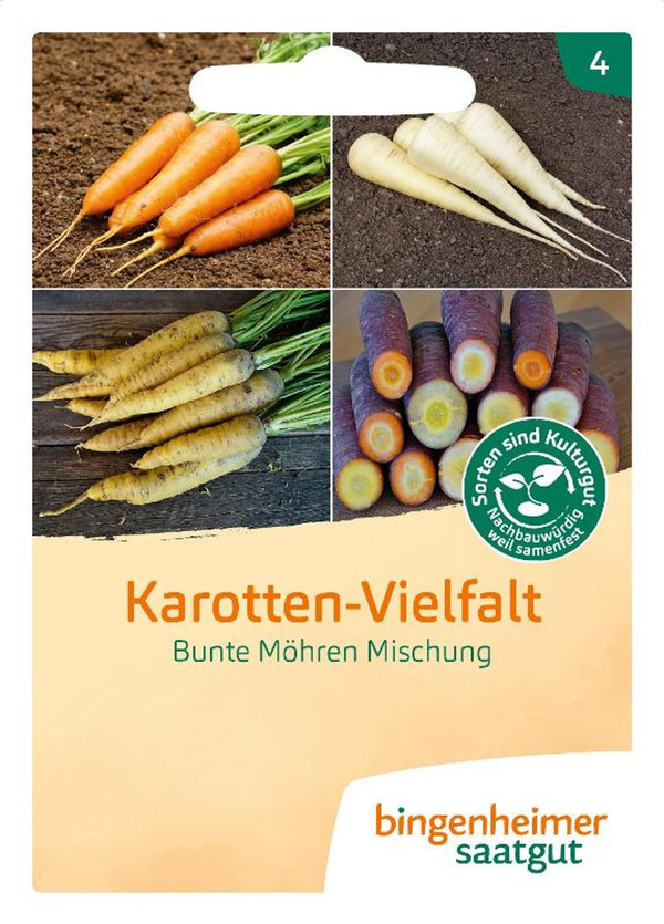 Produktfoto zu Saatgut Karotten Vielfalt
