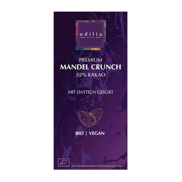 Produktfoto zu Bio Schokolade Mandel Crunch 70g