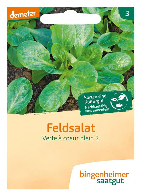 Produktfoto zu Saatgut Feldsalat Dunkelgrüner Vollherziger
