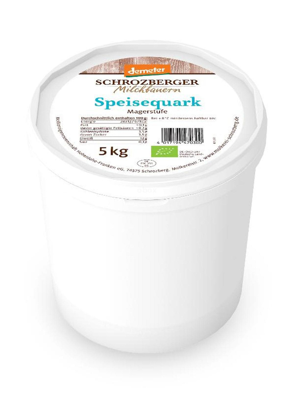 Produktfoto zu SPEISEQUARK 1x5kg mager
