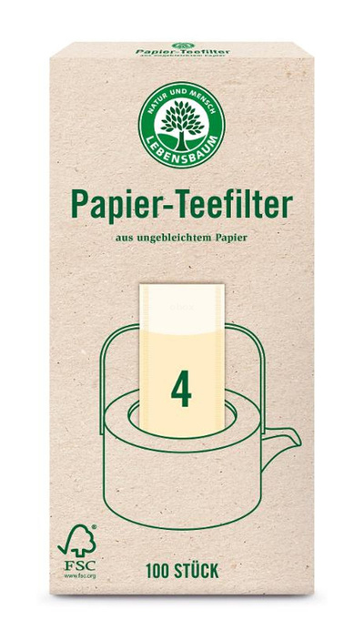 Produktfoto zu Teefilter Größe 4, Papier