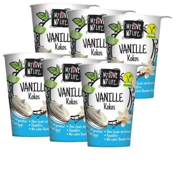 Produktfoto zu Kokosjoghurt Vanille 6x180g
