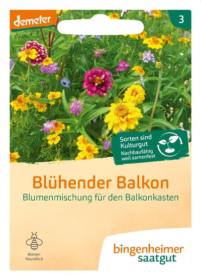 Produktfoto zu Saatgut Blumenmischung Blühender Balkon