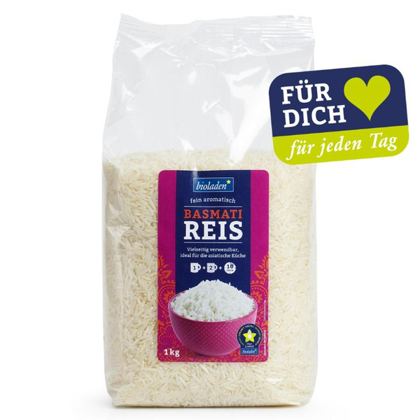 Produktfoto zu Basmati Reis weiß 1kg