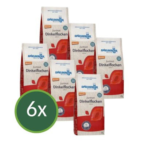 Produktfoto zu Dinkelflocken Zartblatt 6x375g