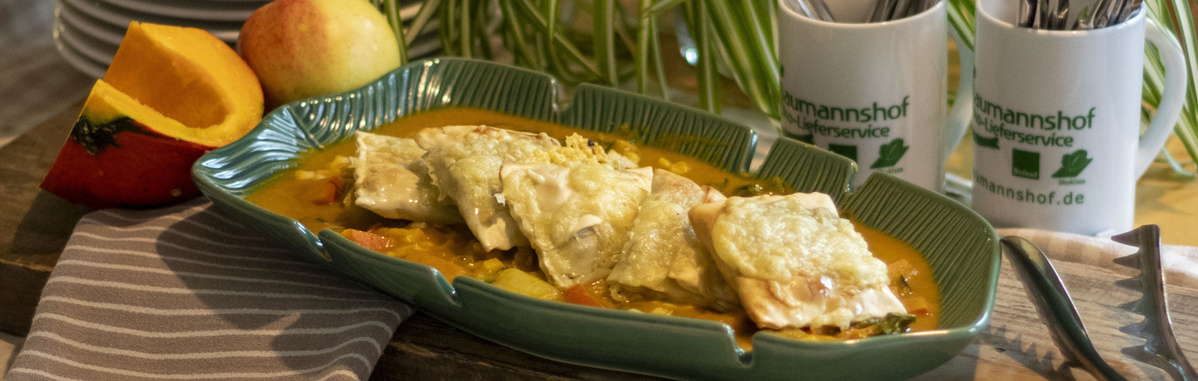 Kürbis Apfel Mangold Sauce