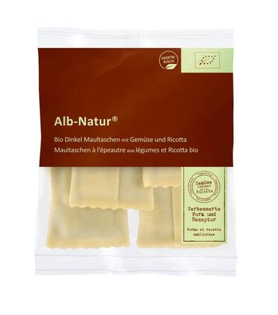 Produktfoto zu Dinkel Maultaschen mit Gemüse