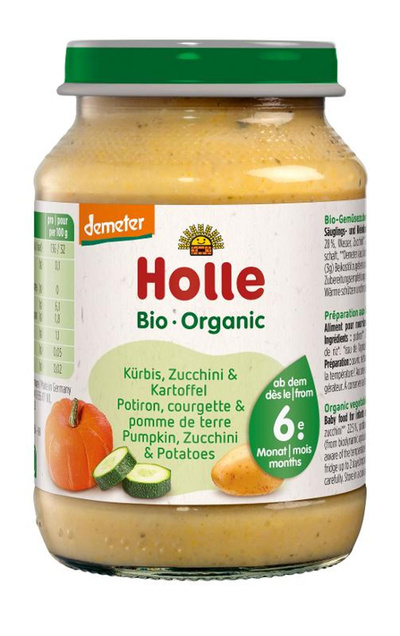 Produktfoto zu Glas Kartoffel Kürbis Zucchini 190g