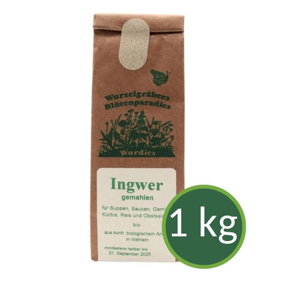 Produktfoto zu Ingwer gemahlen 1 kg Gebinde