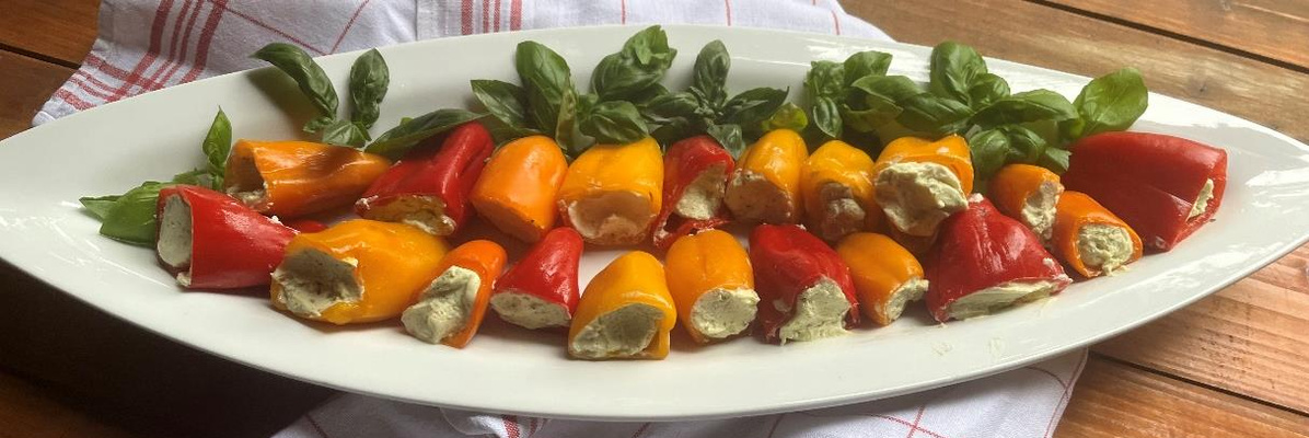 Gefüllte Mini-Paprika