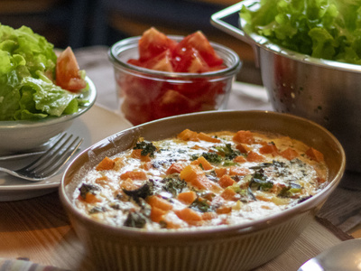 Tortilla mit Süßkartoffel & Grünkohl 