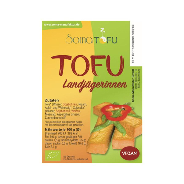 Produktfoto zu Landjägerinnen ca. 220g, Tofusnack von Somatofu