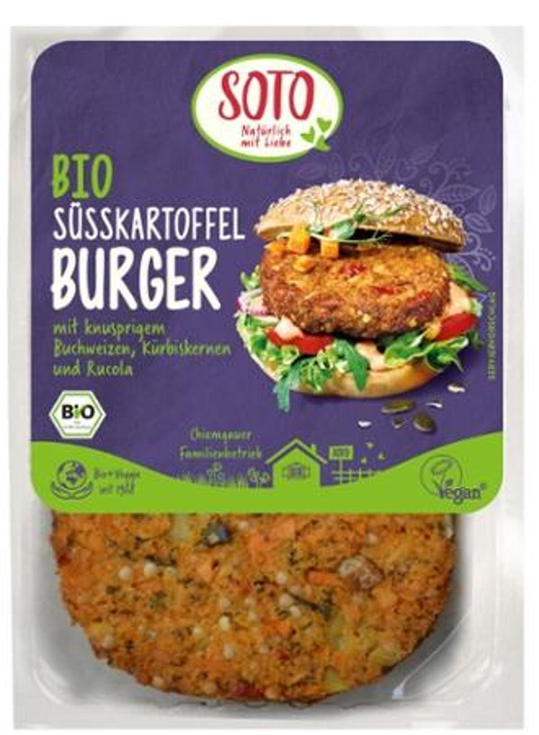 Produktfoto zu Süßkartoffel Burger Soto 160g