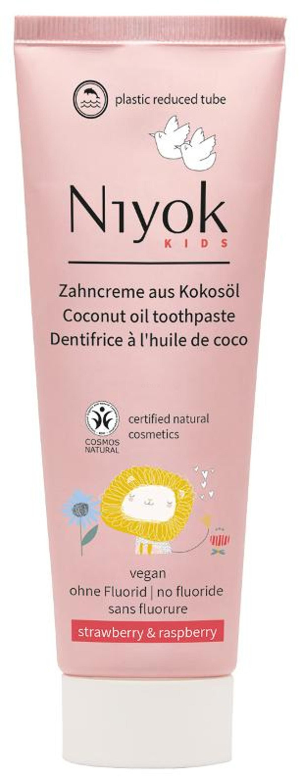 Produktfoto zu Kinder Zahncreme Erdbeer-Himbeeer Niyok 75ml