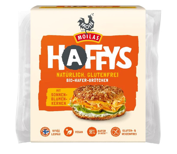 Produktfoto zu Haffys Haferbrötchen glutenfrei