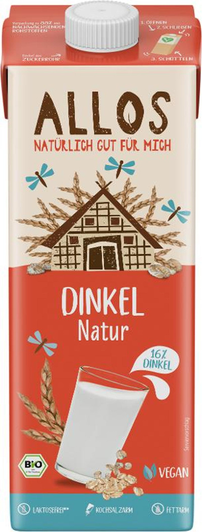 Produktfoto zu Dinkeldrink Allos naturell 1l