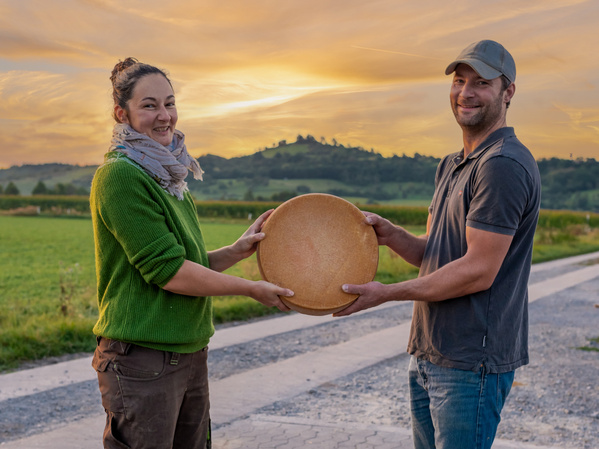 Mira und Markus Hütter vom Ziegenhof Peters Glück