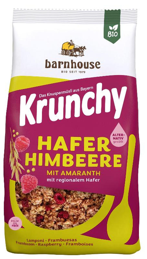 Produktfoto zu Krunchy Amaranth Himbeere 375g