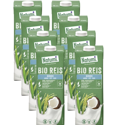 Produktfoto zu Reisdrink Kokos Natumi 8x1L
