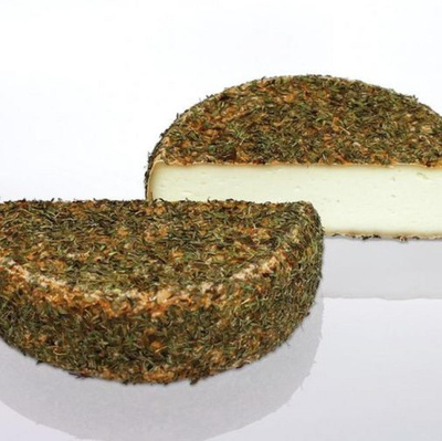 Produktfoto zu Allgäuer Ziegenkäse Zitronen Thymian, 8 Wochen