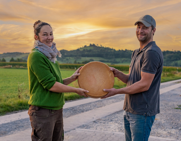 Mira und Markus Hütter vom Ziegenhof Peters Glück